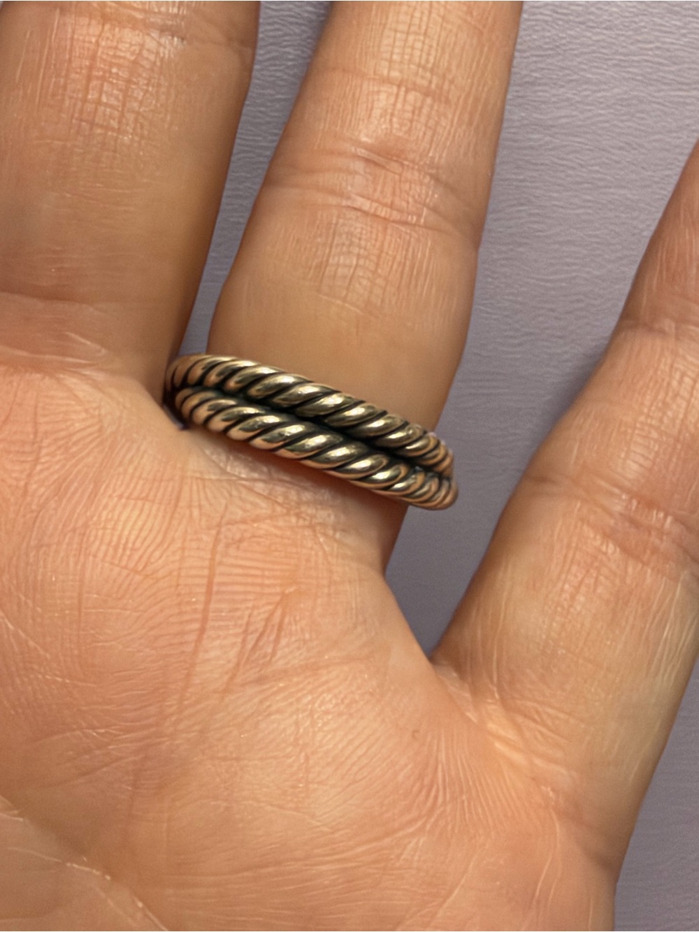 David Yurman Cable Two-Tone Ring - Picture 9 of 9